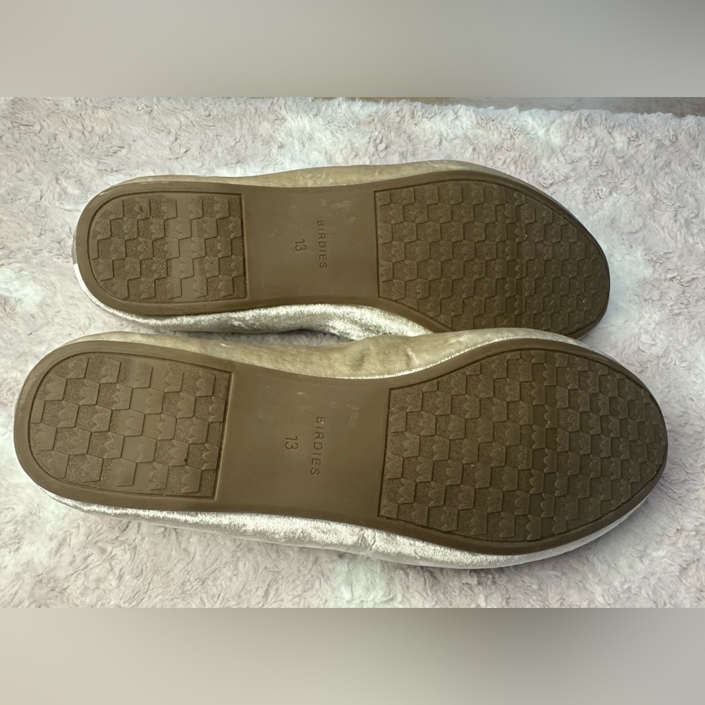 Birdies Champagne Velvet Loafers - Picture 10 of 11